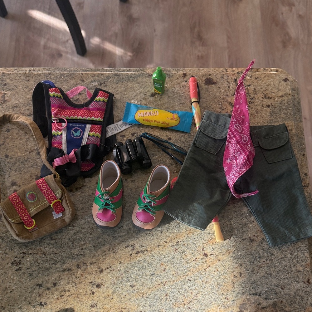 American Girl Lea Hiking Doll set  with Accessories